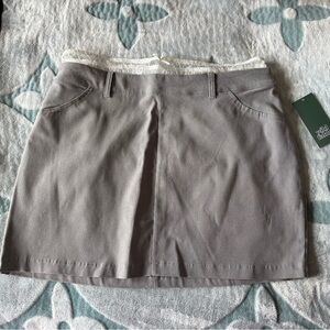 Gray Mini Skirt